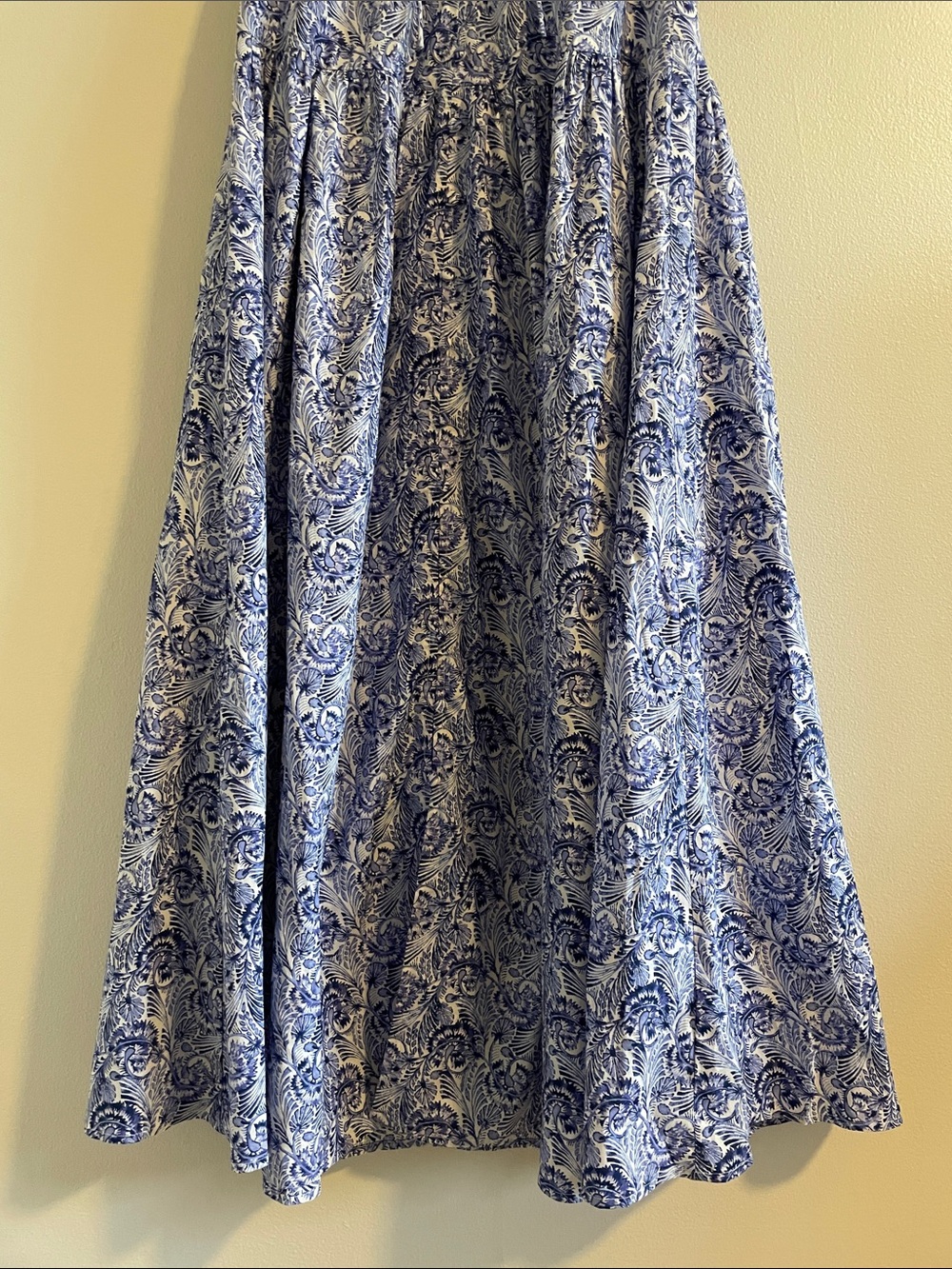 J. Crew Collection Anguilla Halter Dress Women’s Size 0 Dandelion Swirl Blue NWT - Picture 5 of 11